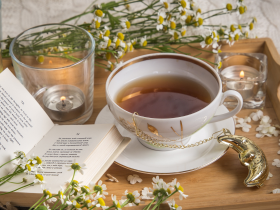 calming tea ritual